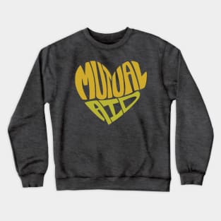 Mutual Aid Heart — Yellow & Green Crewneck Sweatshirt